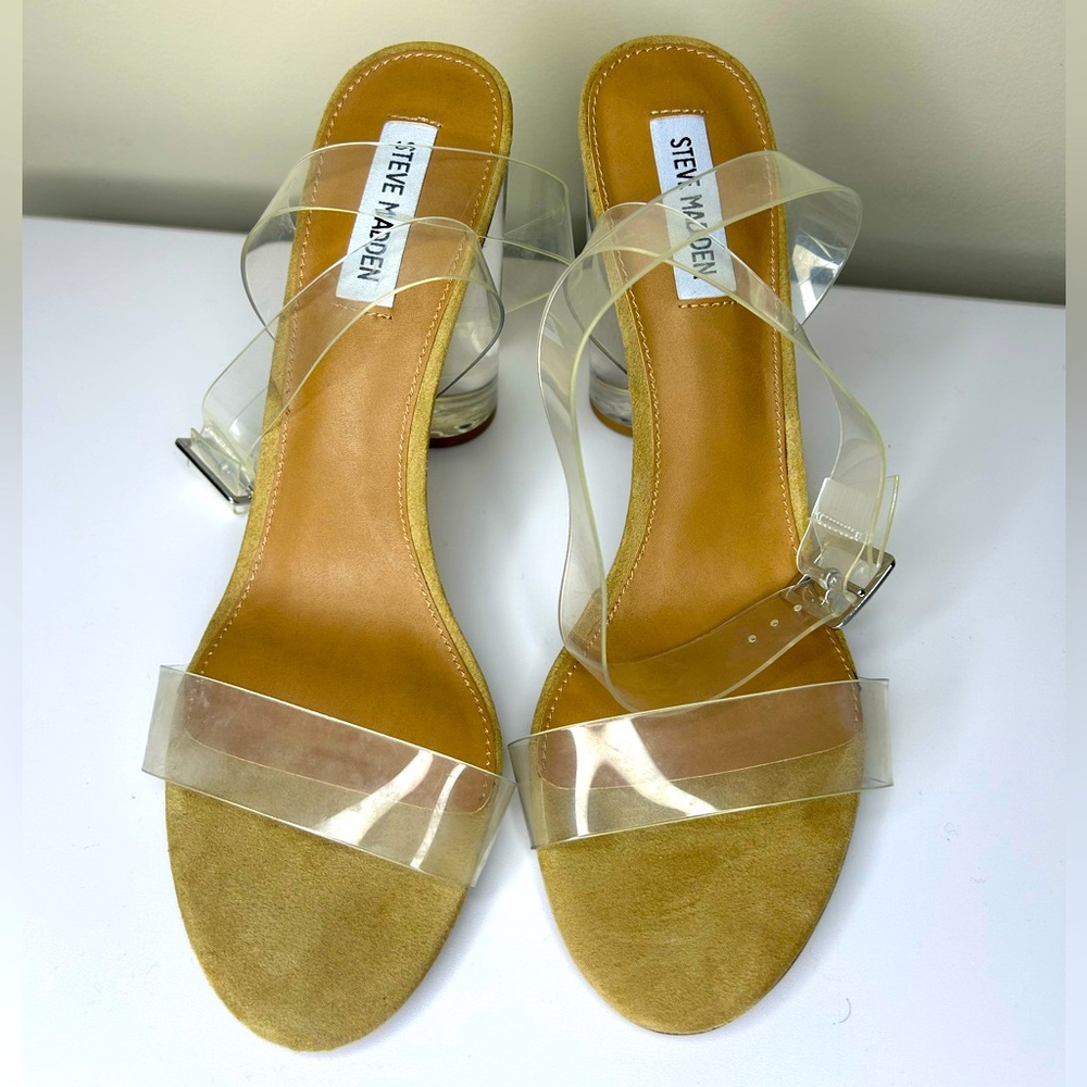 Steve Madden Clear Clearer Heels